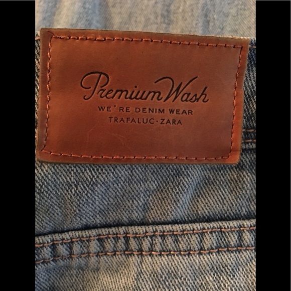 Zara TRF Premium Wash Distressed Jeans, “Mom Fit” - Picture 4 of 7